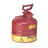 Justrite Mfg.- 2 1/2 gal Type I, Red Safety Can